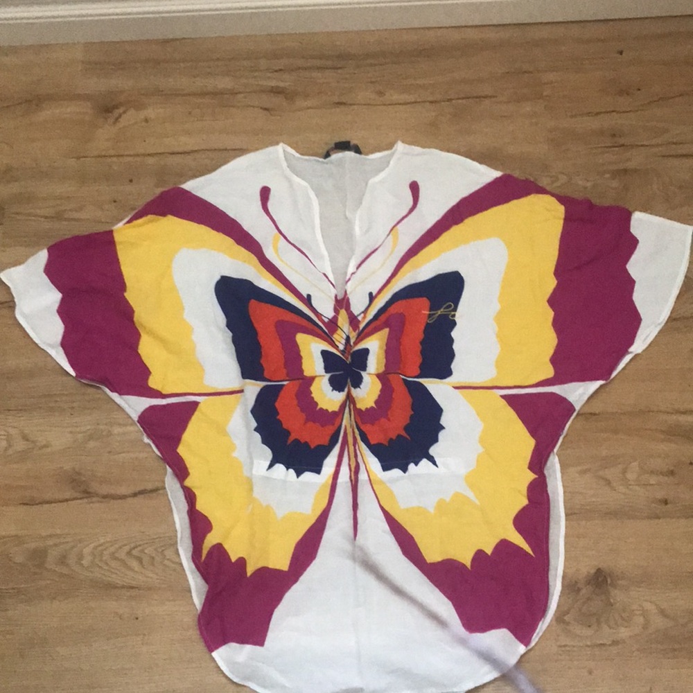 French connection butterfly bathing suit cover